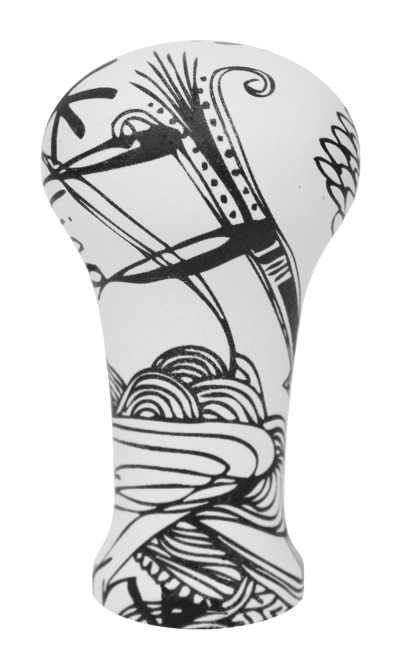 black white handle 58mm tamper